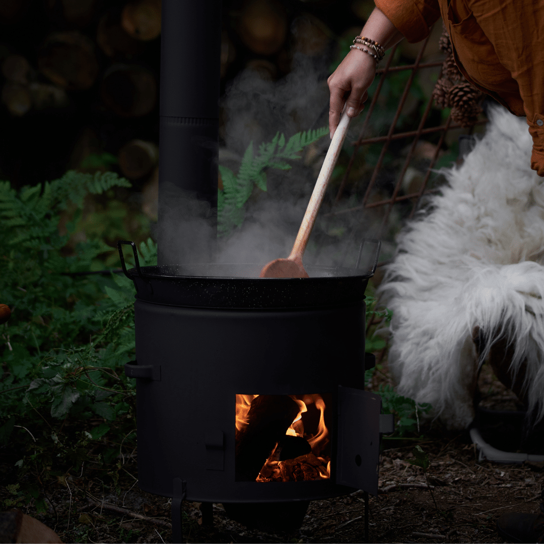 VUUR LAB. Barbacoa estufa de cocina al aire libre con la quema de wok