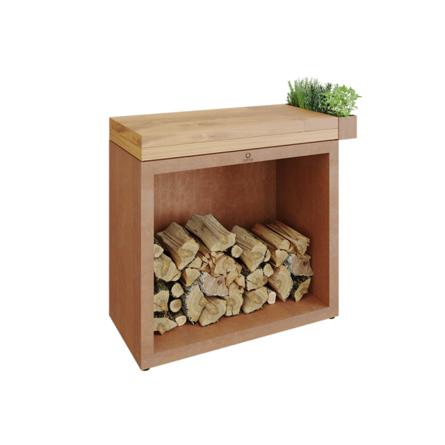 Ofyr Butcher Block Storage 90 Corten