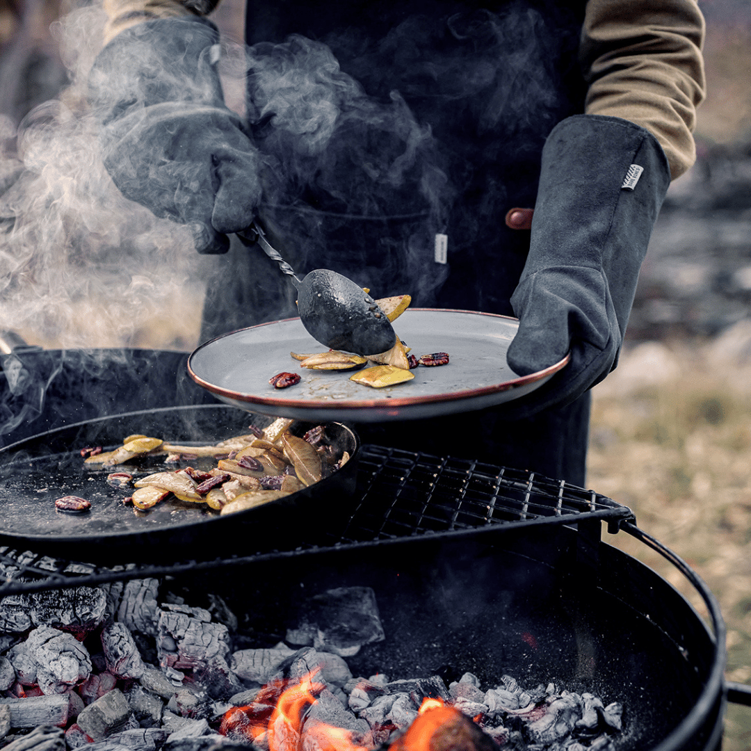 Barebones Cowboy Fire Pit food