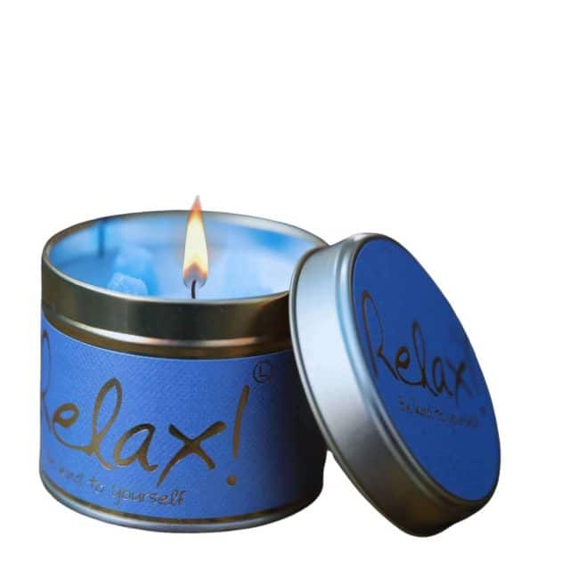 Velas perfumadas con llama de lirio-relax