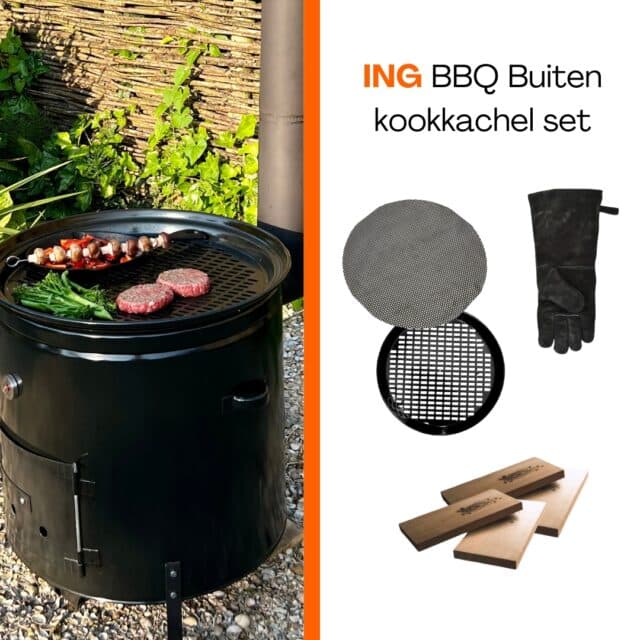 ING BBQ Set de réchauds pour l'extérieur