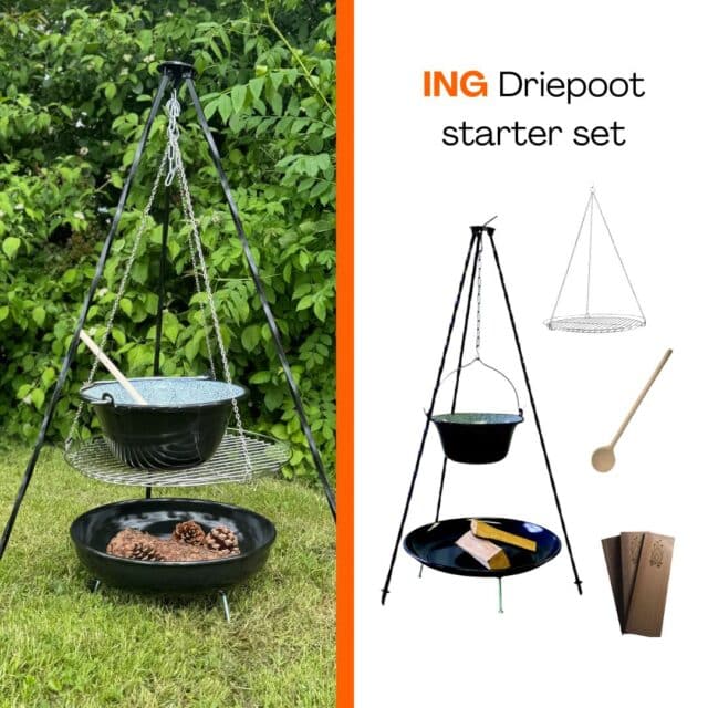 ING BBQ Set de réchauds pour l'extérieur